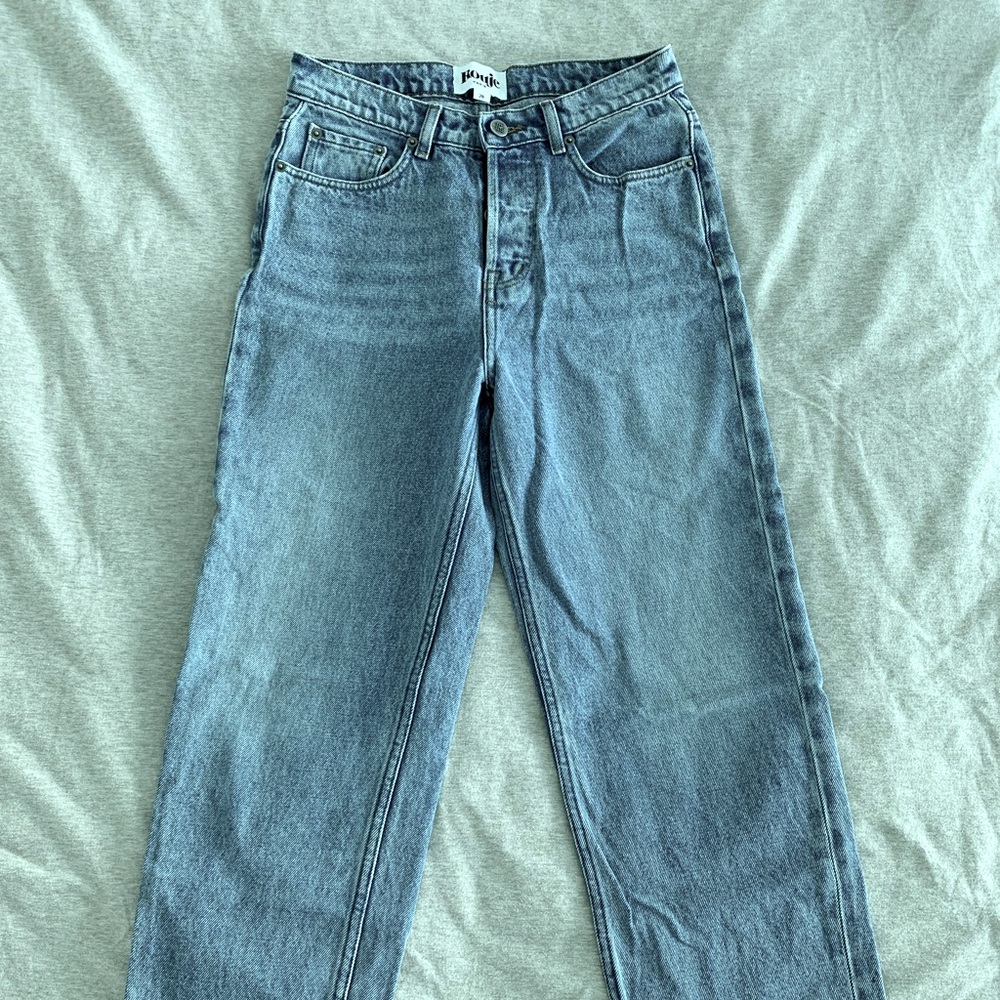 Rouje Marais jeans size 26 straight leg blue stone wash